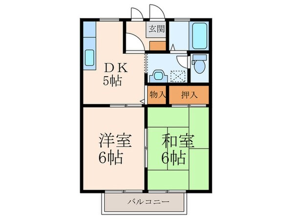 ビーライン湯川の物件間取画像